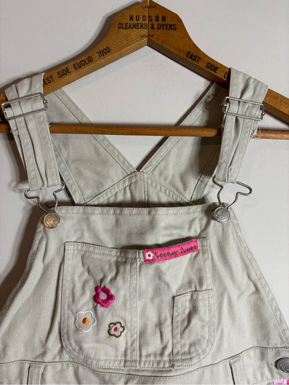 Vintage Looney Tunes Tweety Bird Short Alls Size 10 Y2K